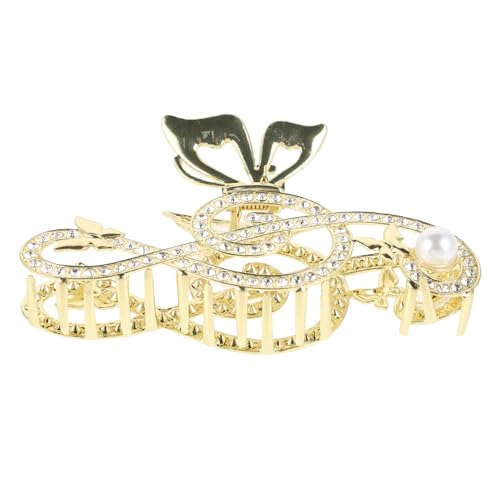 BESPORTBLE Haarspange Mit Musiknote Und Künstlicher Perle Elegante Haarklammer Für Frauen Mit Dünnem Haar Dekorative Haarspangen Für Alltag von BESPORTBLE