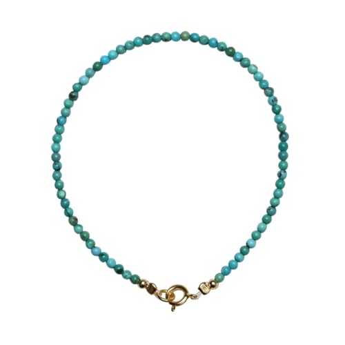 BESPORTBLE Türkise Perlenarmband Für Frauen Handgefertigtes Schmuckstück Aus Natürlichem Türkis Elegantes Handgelenkornament Für Alltag Strand Partys Und Festivals von BESPORTBLE