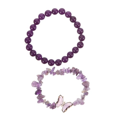 BESPORTBLE Naturstein Perlenarmbänder Unisex Armbänder Aus Amethyst Und Achat Dekorative Handkette Für Stilvolle Handdekoration Ideales Für Damen Und Herren BESPORTBLE Naturstein Perlenarmbänder Unisex Armbänder Aus Amethyst Und Achat Dekorative Handkette Für Stilvolle Handdekoration Ideales Für Damen Und Herren von BESPORTBLE