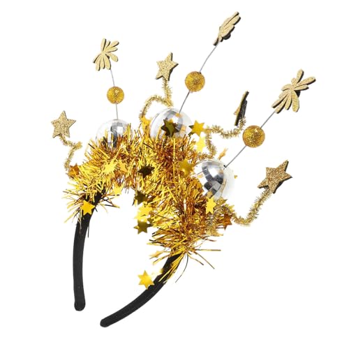 BESPORTBLE Glitzerndes Neujahrs-stirnband Für Feiertags-stirnbänder Festliche Foto-requisiten Neujahrs-stirnbänder-tiara Stirnband Für Neujahrskostüm Requisiten Für Neujahrsfeier von BESPORTBLE
