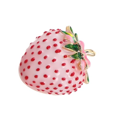 BESPORTBLE Niedliche Erdbeer Brosche Anstecknadel aus Langlebigem Material Leichter Schmuck für Frauen Vielseitig Tragbar an Kleidung Rucksack Schal Geschenk für Besondere Anlässe Modisches von BESPORTBLE