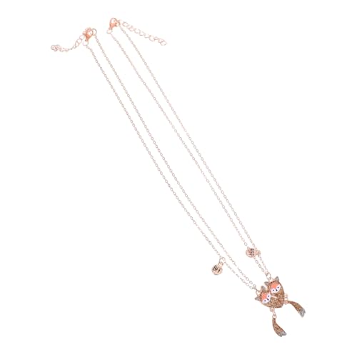 BESPORTBLE Niedliche Halsketten Für Mädchen Schmuck Für Kleine Mädchen Freundschaftskette Passende Fuchs Halsketten Kinderschmuck Für Freunde Mutter von BESPORTBLE