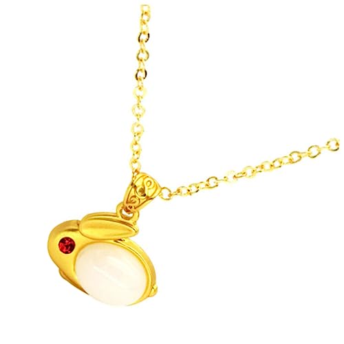 BESPORTBLE Niedliche Hasen Anhänger Halskette Damen Schmuck Zarte Clavicle Chain für Mädchen und Frauen Passend zu Besonderen Anlässen von BESPORTBLE