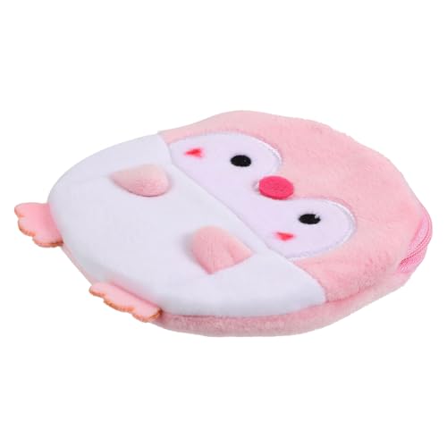 BESPORTBLE Plüsch-Pinguin Geldbörse Süße Tragbare Münzbörse Für Junge Mädchen Und Erwachsene Zur Aufbewahrung Von Münzen Schlüsseln Und Kleinigkeiten Rosa Und Praktisch von BESPORTBLE