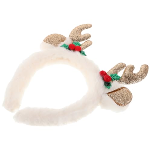 BESPORTBLE Niedliches Geweih Stirnband Für Frauen Und Mädchen Flauschiges Rentier Haarband Mit Pailletten Für Weihnachten Karneval Und Festliche Partys Perfektes Accessoire Für Feiertage von BESPORTBLE