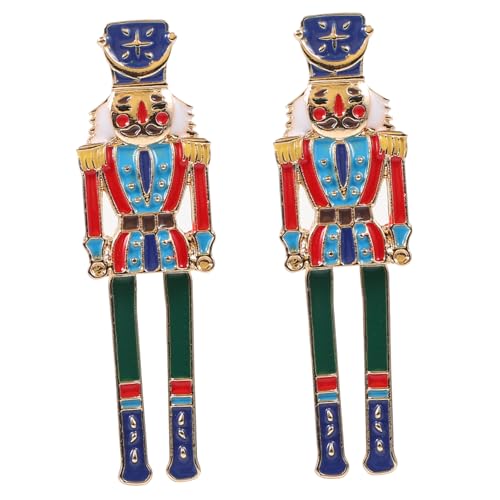 BESPORTBLE Nutcracker Ohrstecker Damen Ohrringe Leicht und Niedlich Simuliertes Design Hochzeit Geburtstag Party Schmuck von BESPORTBLE