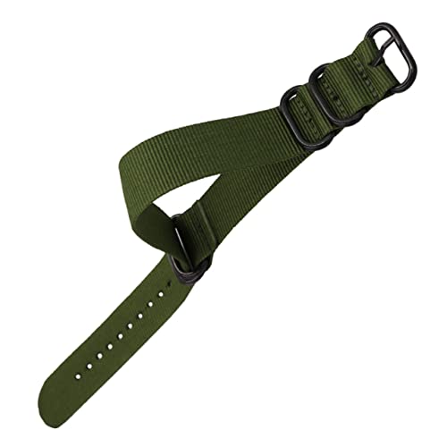 BESPORTBLE Nylon Uhrenarmband Grün Verstellbarer Ersatzriemen Aus Strapazierfähigem Nylon Mit Robustem Design Für Herren Und Damen Armband Für Handgelenke Armbandgurt Für Uhren von BESPORTBLE
