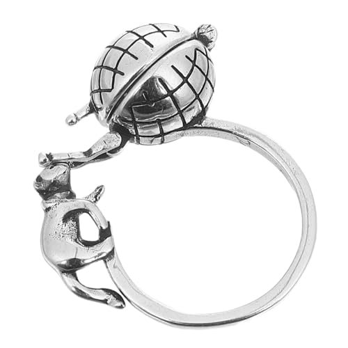 BESPORTBLE Offener Verstellbarer Aromatherapie mit Tragbarem Mini Locket für Frauen Einzigartiges Katzen Design für Stilbewusste von BESPORTBLE