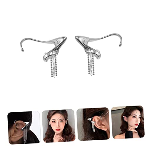 BESPORTBLE Ohrclips mit und Filigraner Quaste Ohrhänger für Damen Komfortabel und Umweltfreundlich als für Besondere Anlässe Geeignet BESPORTBLE Ohrclips mit und Filigraner Quaste Ohrhänger für Damen Komfortabel und Umweltfreundlich als für Besondere Anlässe Geeignet von BESPORTBLE