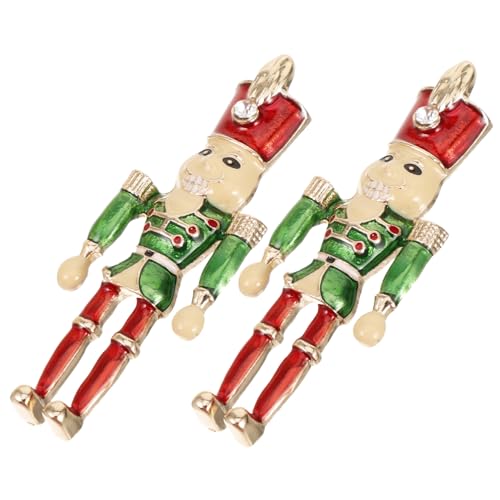 BESPORTBLE Ohrstecker Damen Nutcracker Design Bunte Emaille Metallohrringe Süße Schmuck Deko Teen Mädchen Langlebig Robust Vielseitig für Alltag und Fest von BESPORTBLE