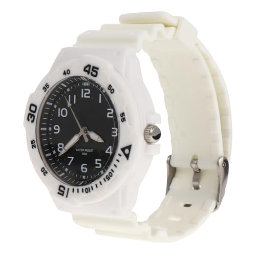 BESPORTBLE Wasserdichte Uhr Für Alltag Lässige Armbanduhr Mit Silikonarmband Modische Uhr Im All-match-stil Hält Schweiß Und Regen Stand Einfache Zeitablesung Über Minuten Und Sekundenzeiger von BESPORTBLE