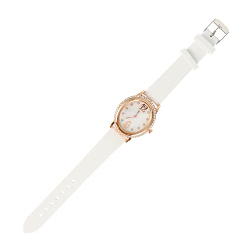 BESPORTBLE Quarz Armbanduhr Für Damen Oval-Shaped Uhr Businessuhr Mit Diamantverzierung Aus Hochwertigem Material Damen Uhr von BESPORTBLE