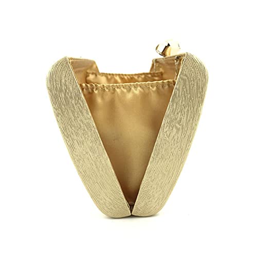 BESPORTBLE PU Abendtasche Damen Clutch mit Goldfarbener Kette Handtasche für Party Hochzeit Ball und Abendveranstaltungen von BESPORTBLE