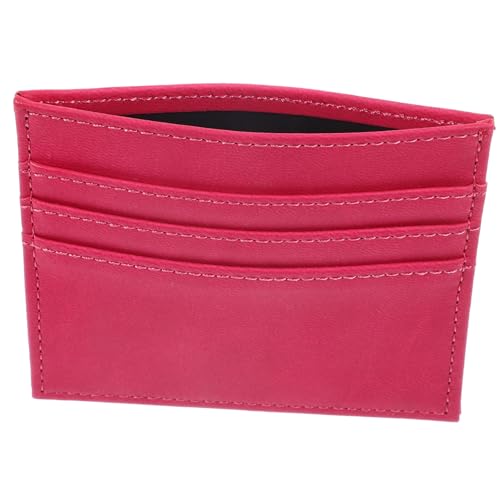 BESPORTBLE PU Leder Brieftasche karteikarten Ordner kartenbox kartenetuis Geldbörse für Kartenetui für Damen portmonee Herren Damen-geldbörsen Unisex- Karten- PU-Leder Rosa von BESPORTBLE