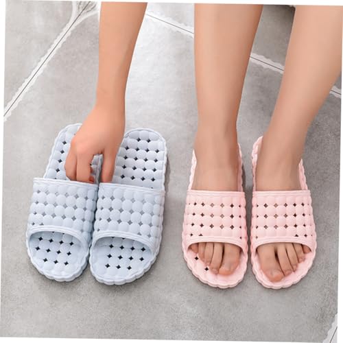 BESPORTBLE PVC Badeschlappen Unisex Rutschfest mit Hohlem Drainageboden Atmungsaktive Sommer Hausschuhe für Damen Herren Weiche Langlebige Badezimmer Slipper von BESPORTBLE