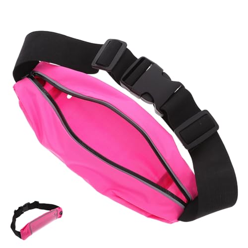 BESPORTBLE Pack Lauf-Touchscreen-hüfttasche Tasche Für Die Taille Laufende Taillentasche Hüfttasche Für Männer Tragbare Hüfttasche Atmungsaktive Hüfttasche Lauftaschen Für Männer Rosa Nylon von BESPORTBLE