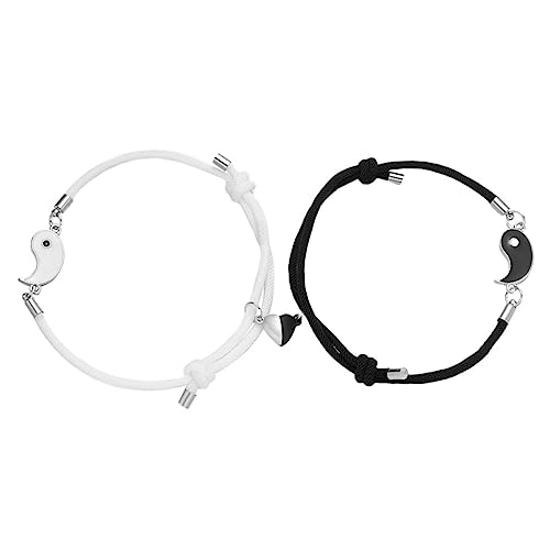 BESPORTBLE Pärchen Armbänder Verstellbare Liebesarmbänder mit Einzigartigem für Geeignet für Hochzeiten Geburtstage und Alltag von BESPORTBLE