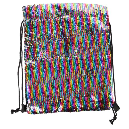 BESPORTBLE Pailletten Tasche Mit Kordelzug Netztaschen Zum Aufbewahren Schwimmtasche Für Draußen Leicht Und Robust von BESPORTBLE