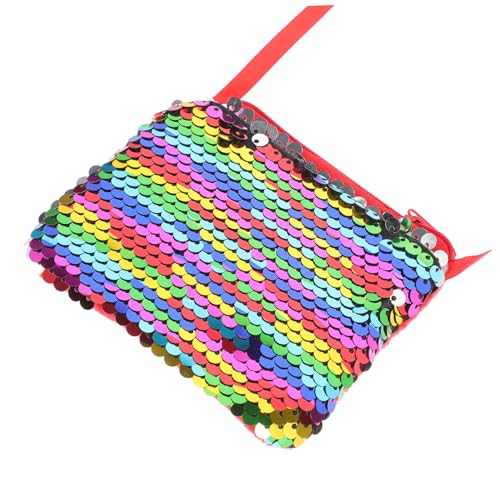 BESPORTBLE Glitzernde Umhängetasche für Mädchen Kleine Pailletten Geldbörse für Partys Vielseitig Verwendbar Praktische Crossbody-Tasche für Junge Mädchen für Geschenke und Freizeit von BESPORTBLE