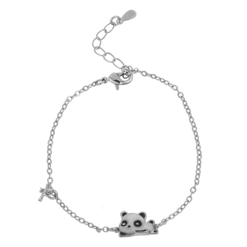BESPORTBLE Panda-Armband-Schmuck: Niedliches, verstellbares Kupferarmband mit Tiermotiv – stilvoller Handgelenkschmuck, Glücksgeschenk für Partys, Feiertage, Alltag von BESPORTBLE