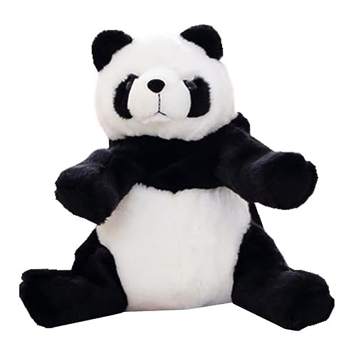 BESPORTBLE Panda-Rucksack Für Junge Mädchen Plüsch-Tier-Tasche Großes Fassungsvermögen Spielzeug-aufbewahrung Simuliertes Panda-plüschtier Schwarzes Und Weißes Design Robuster von BESPORTBLE