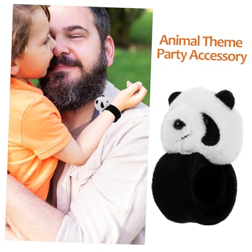 BESPORTBLE Panda Slap Armband Plüsch Tiermotiv Partyspielzeug Leichtes Schnapparmband für Geburtstagsfeier und Schulveranstaltungen von BESPORTBLE