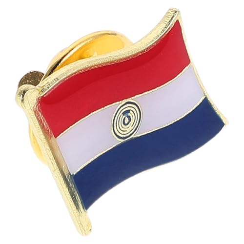 BESPORTBLE Paraguay Flaggenpin Metall Emailliert Langlebig und Robust Fein Verarbeitetes Patriotisches Anstecknadel für Anzüge Rucksäcke Hüte Herren und Damen Nationalfeiertag Accessoire von BESPORTBLE
