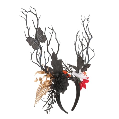 BESPORTBLE Party Stirnband mit Geweih für Frauen Leichtes und Kopfschmuck Accessoire für Karneval Weihnachten und Festivals für Cosplay und Feiern von BESPORTBLE