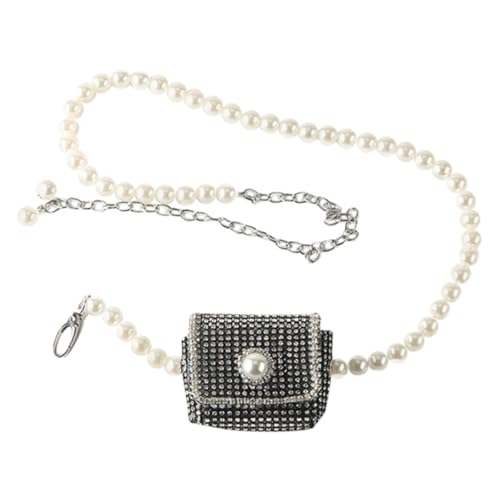 BESPORTBLE Perlentasche Mit Kettengriff Mode-Tasche Für Damen Accessoires Für Bekleidung Leicht Tragbar Robustes Synthetik-Pearl-Material Zum Aufbewahren Von Lippenstift Schlüsseln Und Mehr von BESPORTBLE