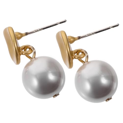 BESPORTBLE Perlenohrringe Damen Ohrringe Vergoldet Vintage Barock Stil Leicht und Klassisch Blumenmotiv Schmuck für Hochzeit und Alltag von BESPORTBLE