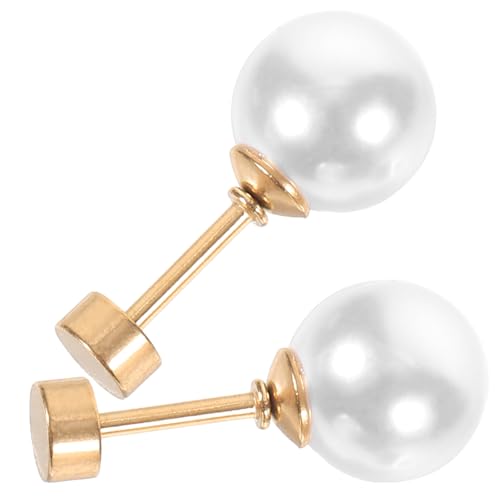 BESPORTBLE Perlenohrringe Damen Ohrstecker Elegant Schmuck für Frauen Hypoallergen für Hochzeit Party und Alltag Klassische Perlen Ohrringe von BESPORTBLE