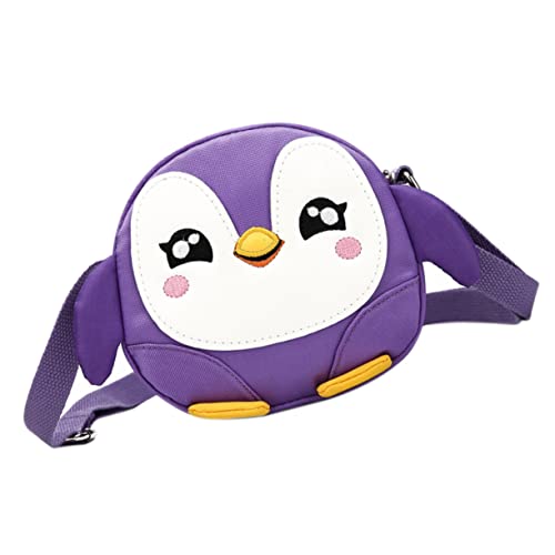 BESPORTBLE Cartoon Umhängetasche Für Kinder Kleiner Handtasche in Violett Verstellbare Schultertasche Aus Sicherem Material Zipper Design Für Einfachen Zugriff Süße Schultertasche Für von BESPORTBLE