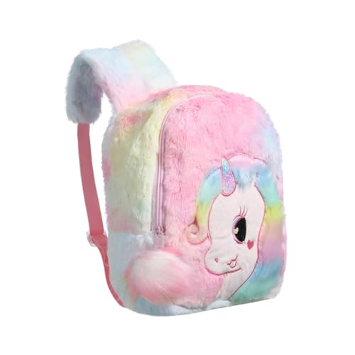 BESPORTBLE Plüsch Cartoon Schulrucksack Für Mädchen Bunte Rucksack Kinderreisetasche Langlebig Und Dauerhaft Mit Perfekter Verarbeitung Leicht Tragbar von BESPORTBLE