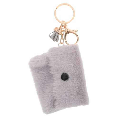 BESPORTBLE Plüsch Mini Geldbörse Schlüsselring Kleine Handgelenktasche Münzbeutel Organizer Für Rucksack Handtasche Auto Niedliches Accessoire Für Alltag von BESPORTBLE