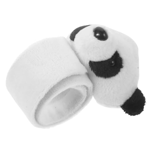 BESPORTBLE Plüsch Panda Schnapparmband aus Strapazierfähigem Flanell Weiches Bequemes Armband mit Niedlichem Tiermotiv als Deko und Mitgebsel für Dschungel Kindergeburtstagsfeiern von BESPORTBLE