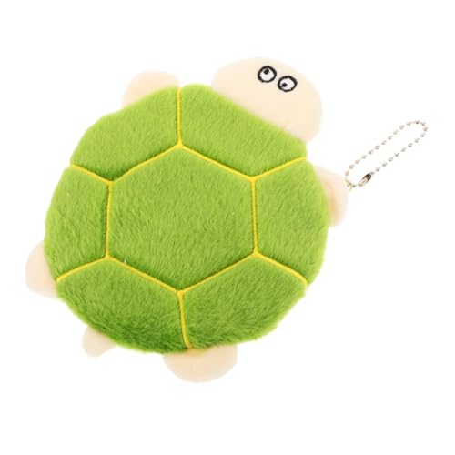 BESPORTBLE Plüsch Schildkröten Münzgeldbörse Niedlich Kindergeldbörse Mini Geldbeutel für Münzen Kleine Gegenstände Rucksackanhänger Tasche von BESPORTBLE