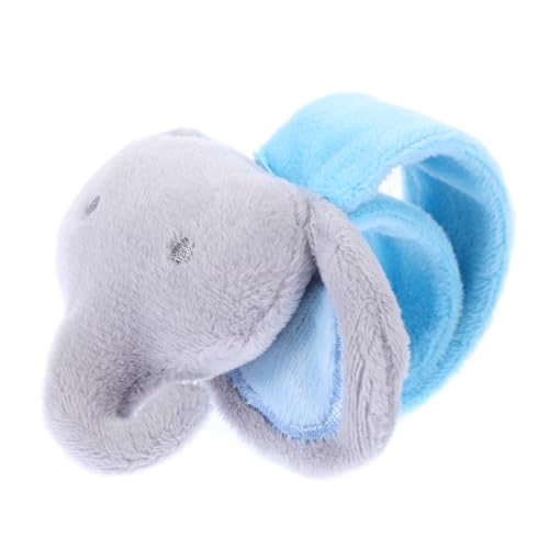 BESPORTBLE Plüsch Schnapparmband Elefant Blau Weiches Stofftier Armband Lustiges Partygeschenk Hautfreundlich Leicht Tragbar als Kindergeburtstags Partydeko und Mitgebsel von BESPORTBLE
