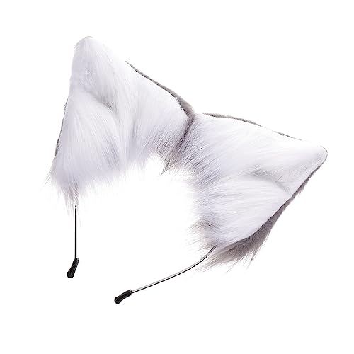 BESPORTBLE Plüschtierohren-kopfbedeckung Haarband Für Mädchen Party Stirnband Mit Tierohren Kopfschmuck Aus Hochwertigem Plüschmaterial Haarreif Für Cosplay Und Festivals von BESPORTBLE