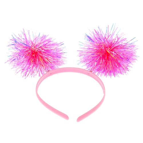 BESPORTBLE Pom Pom Stirnband Für Erwachsene Glitzerndes Haarzubehör Für Geburtstagsfeiern Valentinstag Und Partys von BESPORTBLE