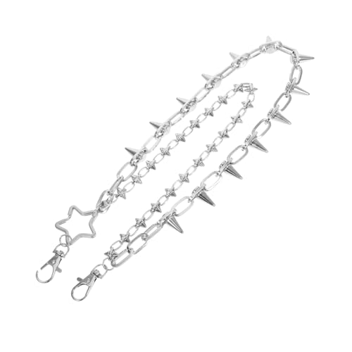 BESPORTBLE Hosenanhänger Aus Metall Mit Punk-nieten Mehrschichtige Taillenkette Für Jeans Hip-hop-kette Als Accessoire Für Frauen Und Männer von BESPORTBLE