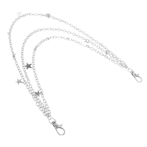 BESPORTBLE Punk Star Waist Chain Belt Mehrlagige Gürtelkette mit Markantem Fünf Punkte Anhänger Unisex Goth Accessoire für Jeans Hosen und Kleider Langlebige Stilvolle Punk Jeanskette von BESPORTBLE