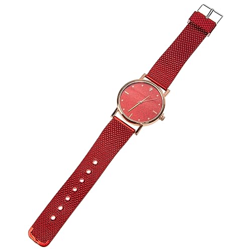 BESPORTBLE Quarzuhr Modische Uhren Damenuhr Damenuhren Damenarmbanduhren Damenarmbanduhren Elegante Uhren Für Frauen Damenuhren Für Frauen Silikon Rot von BESPORTBLE