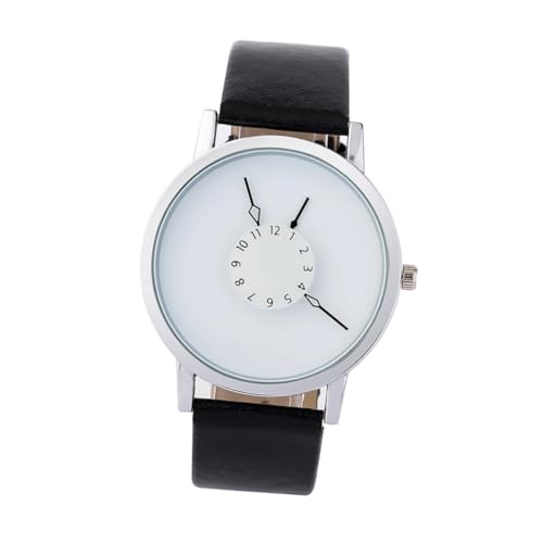 BESPORTBLE Chic Quarz Uhr Für Damen Und Herren Armbanduhr Mit Pu-lederarmband Für Schüler Und Studenten Für Freizeit Partys Und Alltag von BESPORTBLE