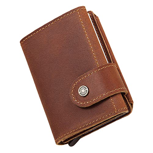 BESPORTBLE Geldbeutel Für Herren Multifunktional Vintage Halter Tasche Kreditkartenetui Mit Für Personalausweis Bargeld Und Münzen Elegantes Herrenmode-geldbörse von BESPORTBLE