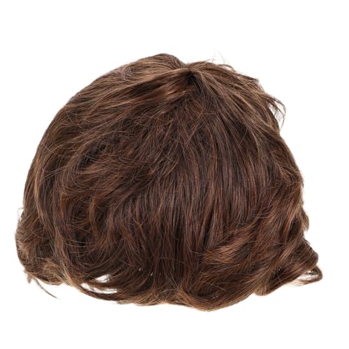BESPORTBLE Realistischer Herren-kurzhaar-perücke Braun Synthetisches Haar mit Natürlichem Look Stabile Fasern Zeitsparend Stylbar Geeignet für Business und Alltag Natürliche Farbnuance von BESPORTBLE
