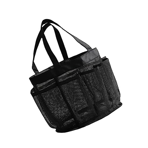 BESPORTBLE Reise Kosmetiktasche Große Kapazität Mesh Badetasche für Strand mit Fächern Leichte Langlebige Nylonaufbewahrungstasche für Toilettenartikel Handtücher von BESPORTBLE