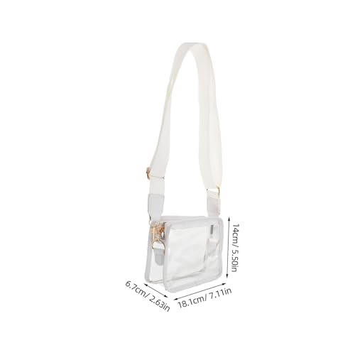 BESPORTBLE Reise-Kulturbeutel klarer kleiner Geldbeutel Klarer Kreuzkörper Klare Stadionbeutel klare Geldbörsen transparente Achseltasche Geldbeutel durchschauen Klarsichtbrieftasche PVC Weiß BESPORTBLE Reise-Kulturbeutel klarer kleiner Geldbeutel Klarer Kreuzkörper Klare Stadionbeutel klare Geldbörsen transparente Achseltasche Geldbeutel durchschauen Klarsichtbrieftasche PVC Weiß von BESPORTBLE
