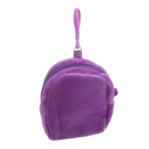 BESPORTBLE Süße Plüsch Geldbörse Kleine Schlüsselanhänger-Tasche Münzbeutel Mit Reißverschluss Aufbewahrungstasche Für Kleingeld Und Kleinigkeiten von BESPORTBLE