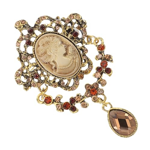 BESPORTBLE Retro Brosche mit Strass für Damen Vintage Anstecknadel für Pullover Kleider und Schals Elegantes Schmuckstück als zu Geburtstag und Valentinstag von BESPORTBLE