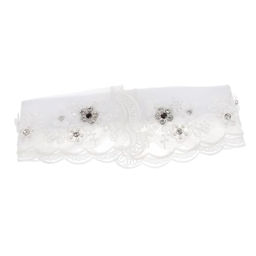 BESPORTBLE Retro Faux Shirt Collar mit Strasssteinen Abnehmbarer Dekorationskragen für Damen Eleganter Falscher Blumendesign für Outfits Besondere Anlässe von BESPORTBLE